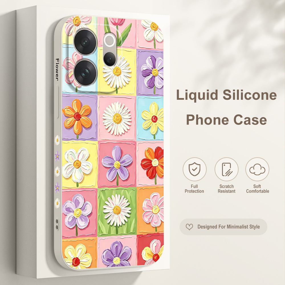 Vivo V40 - Funda para teléfono Courtyard Flowers para