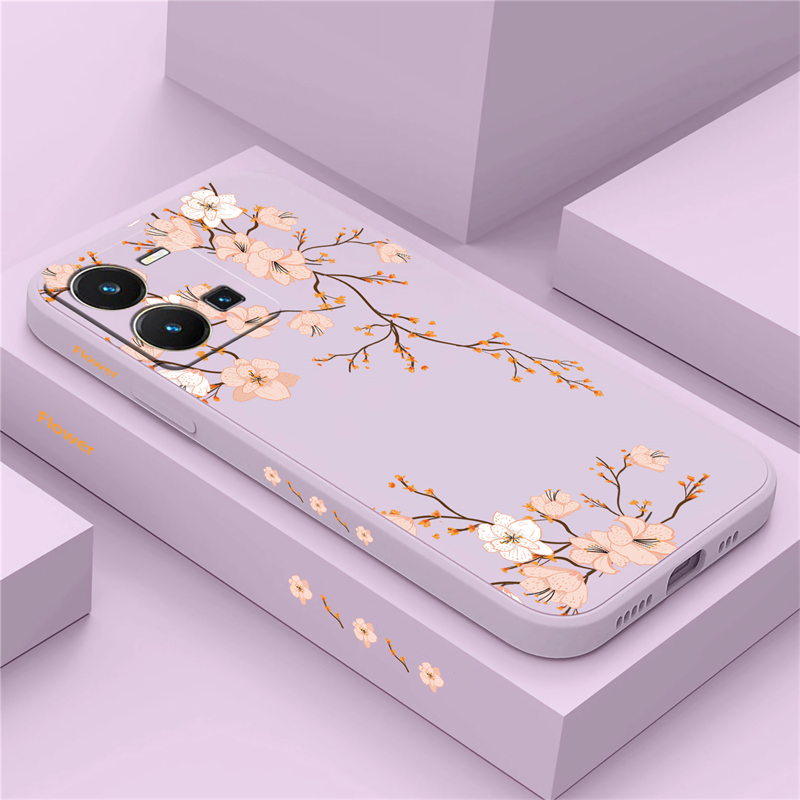 Funda de flores florales para  - Vivo Y28 reseña y precio
